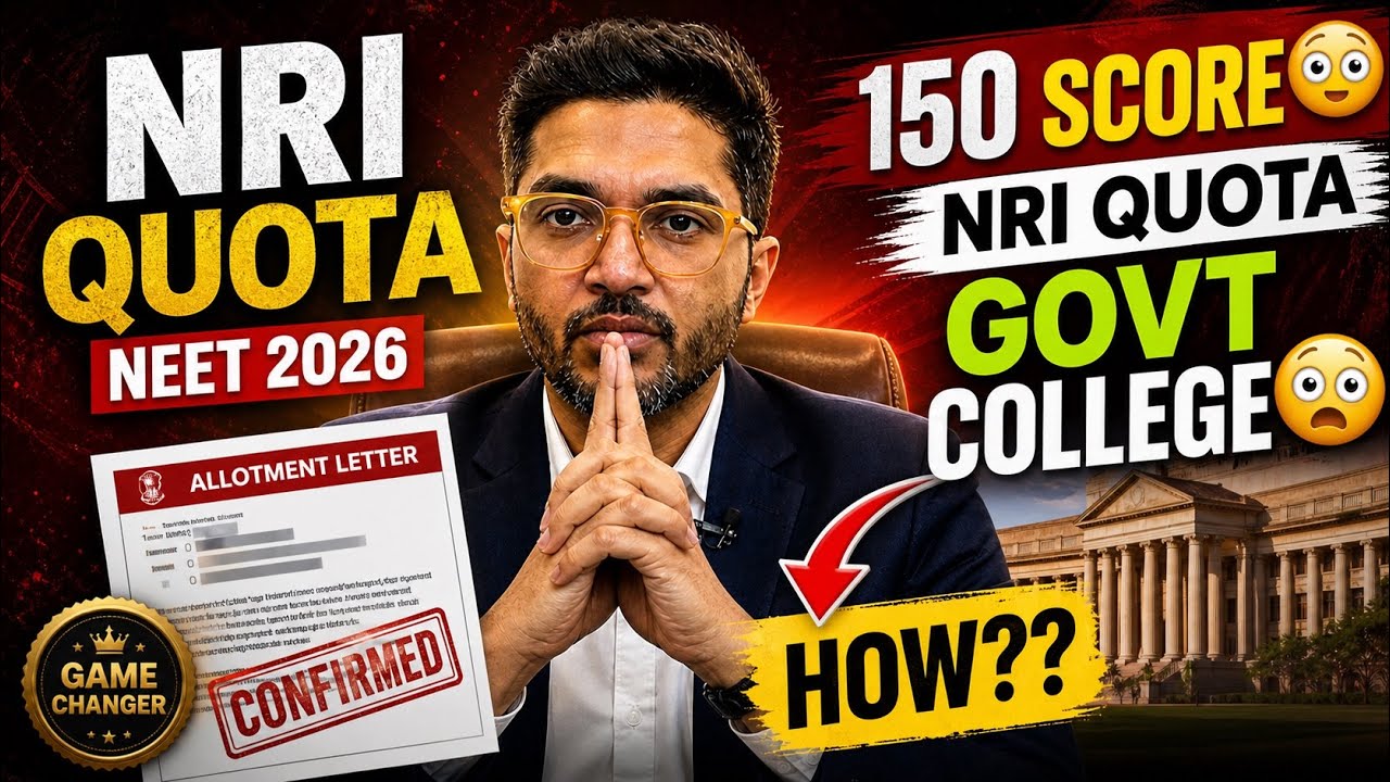 Golden🔑 to Govt. Medical colleges | NRI quota 2026 | Low Neet Score Watch It 😎
