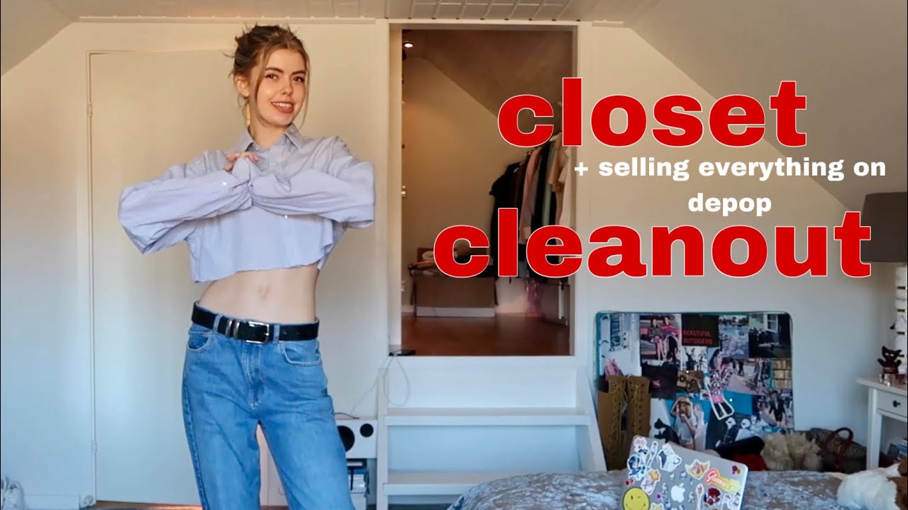 CLOSET CLEANOUT - vlog, chat with me while I go through my closet :)