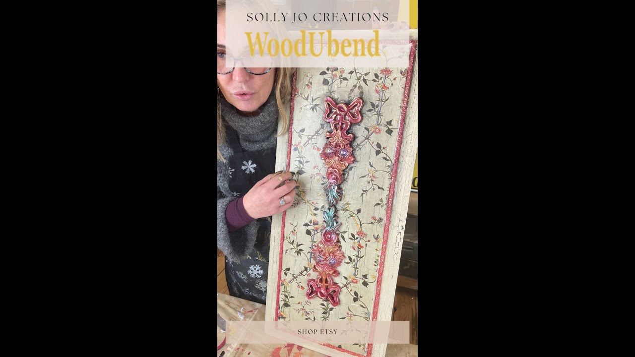 DIY wall panels with Decoupage by WoodUbend & Posh Chalk