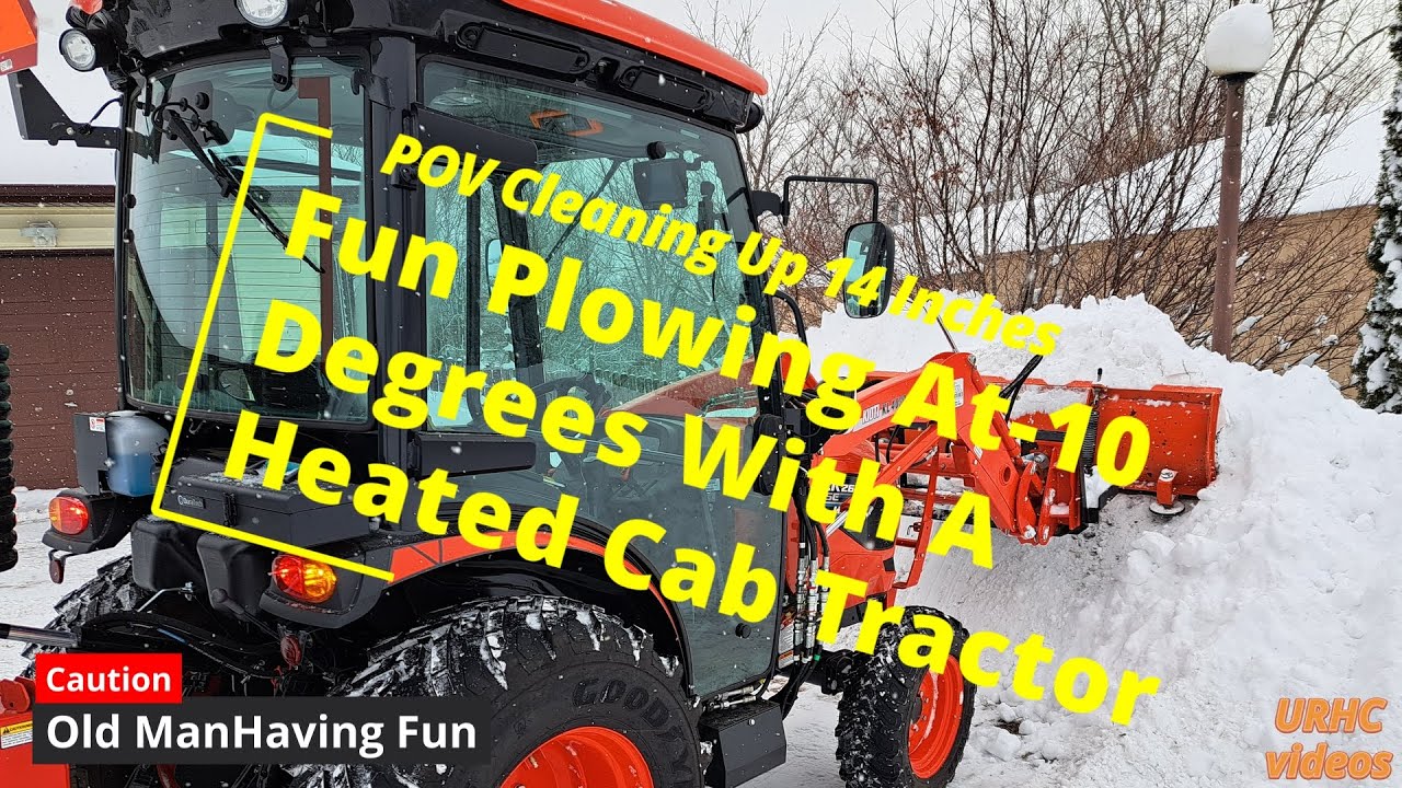 Вспахиваю 14-дюймовый газонокосилку Kioti.