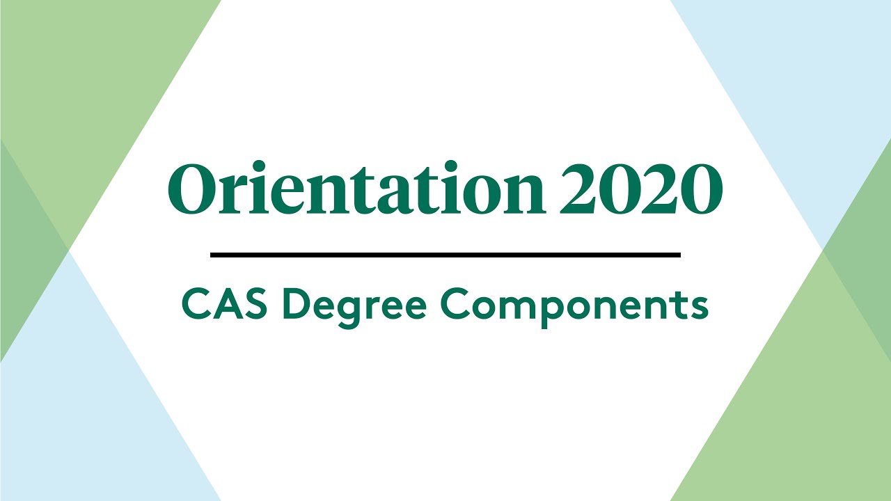 College of Arts & Sciences Degree Components