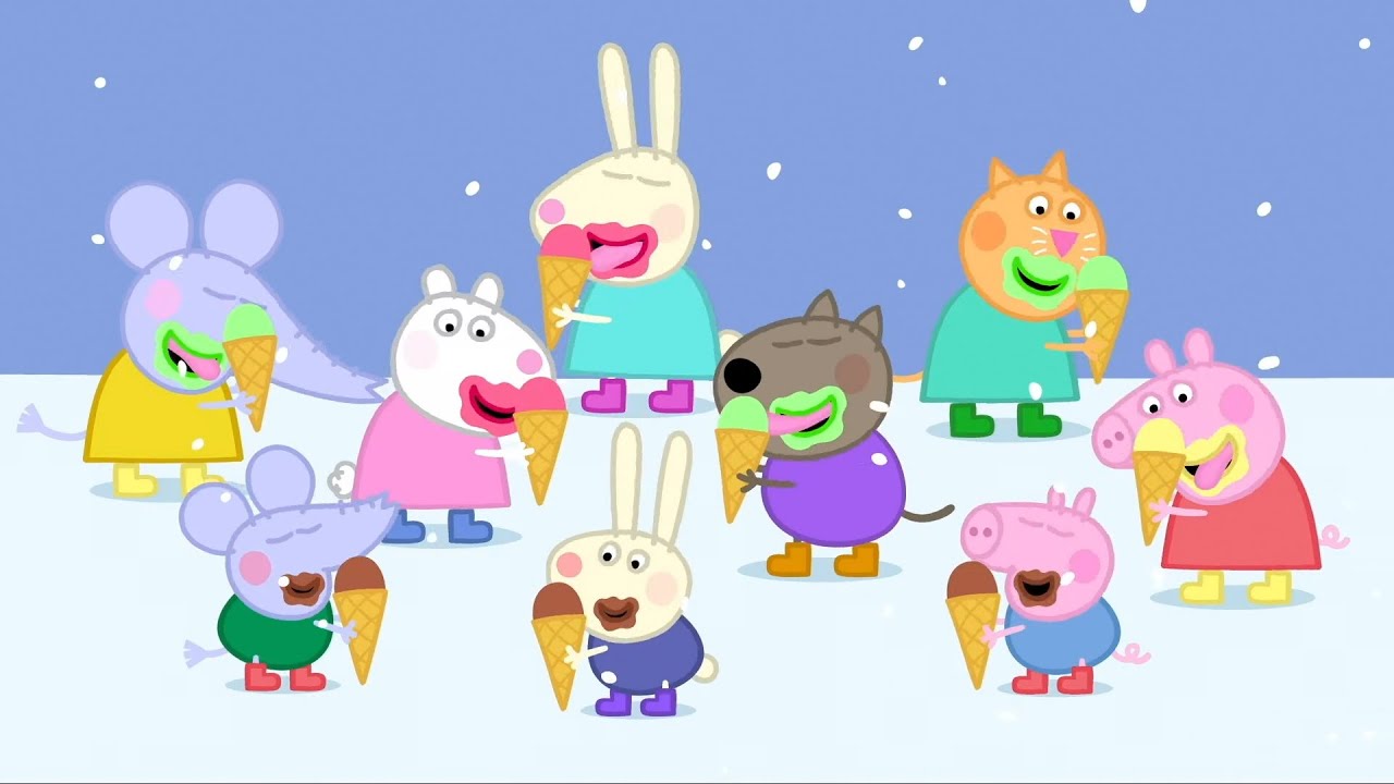 Peppa Gris | Sol, hav og snø | Tegnefilmer for barn
