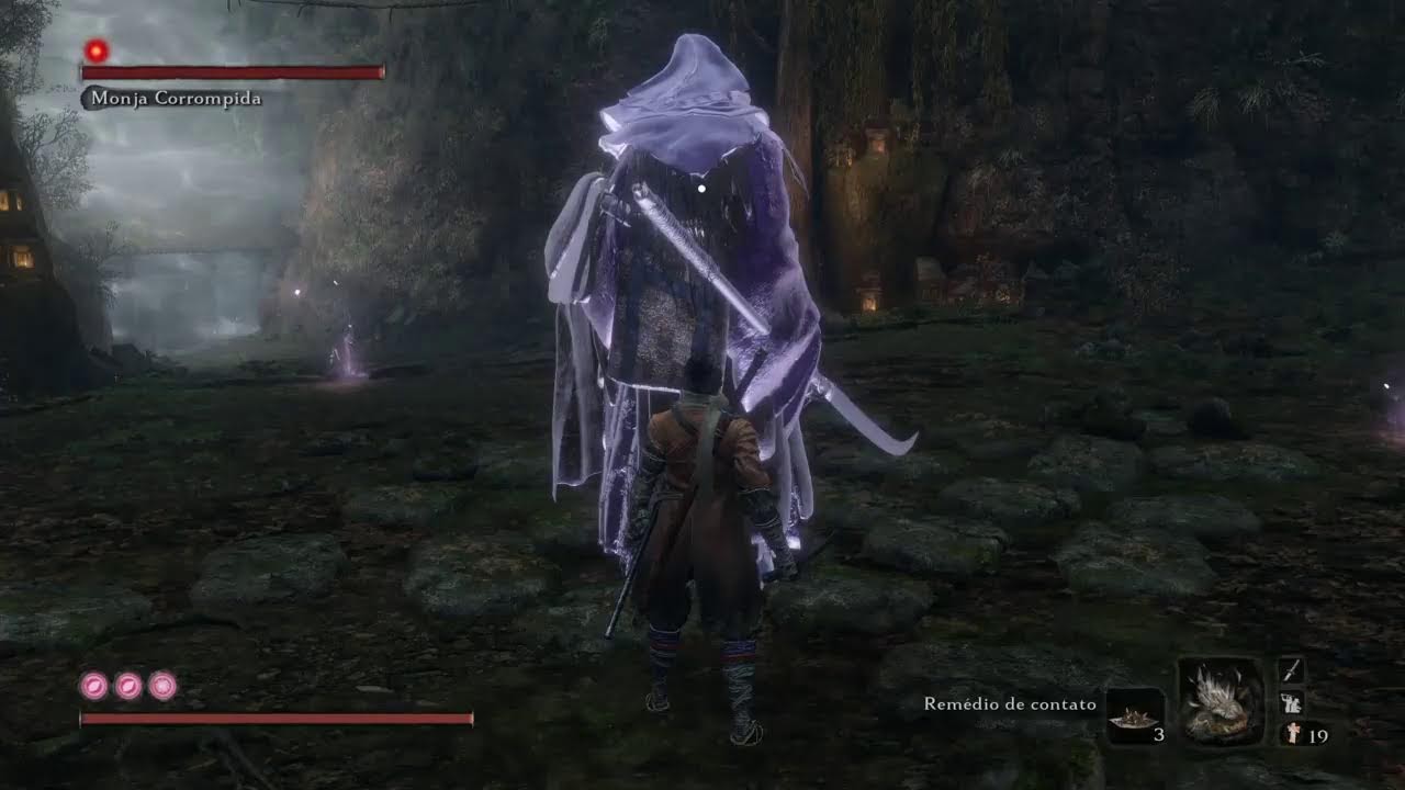 #Sekiro     Novo jogo 2  Vilarejo Mibu, a Monja Corrompida