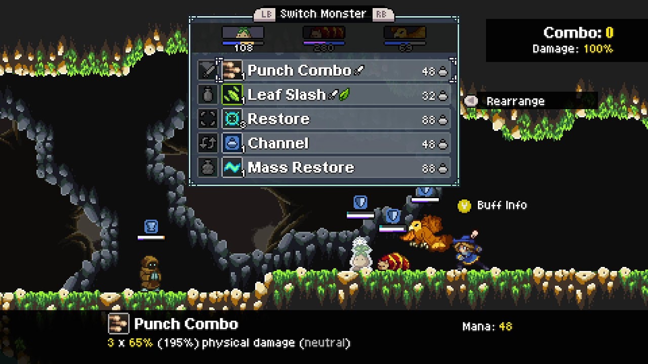 Monster Sanctuary - Master Mode One Skill Tree - Stream 1