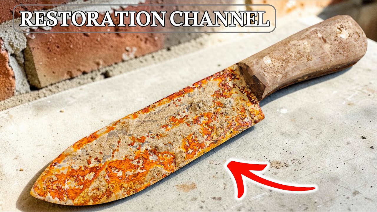 Extreme Knife Restoration: Changing a Rusted Blade into a Custom New Style