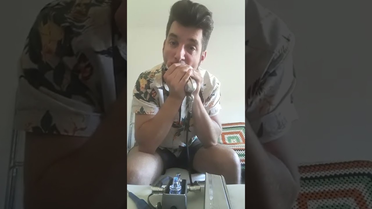 Xotic EP Booster &  Harmonica on a PA system