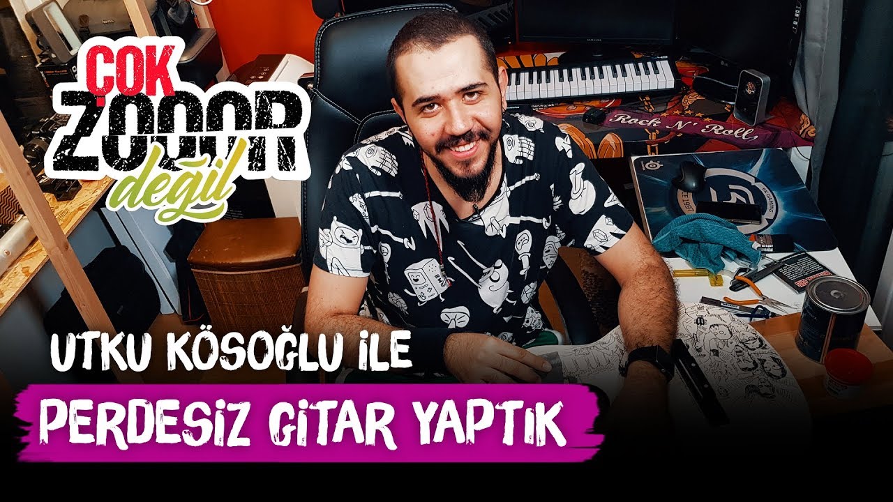 Perdeli Gitar Nasıl Perdesiz Gitar'a Çevrilir? - Utku Kösoğlu ile Çok Zor Değil-  icat nasıl yapılır