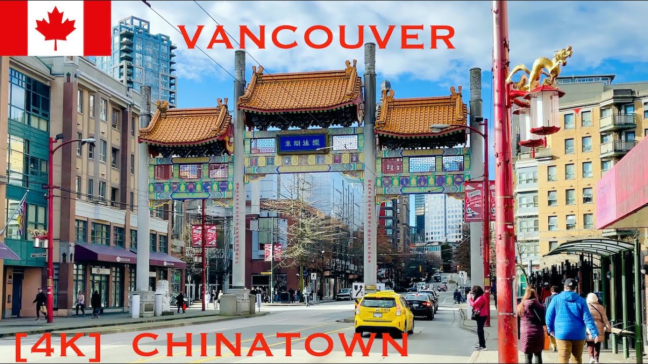 🇨🇦[4k] Walking Tour in Vancouver downtown, Chinatown ,BC, Canada, 2023