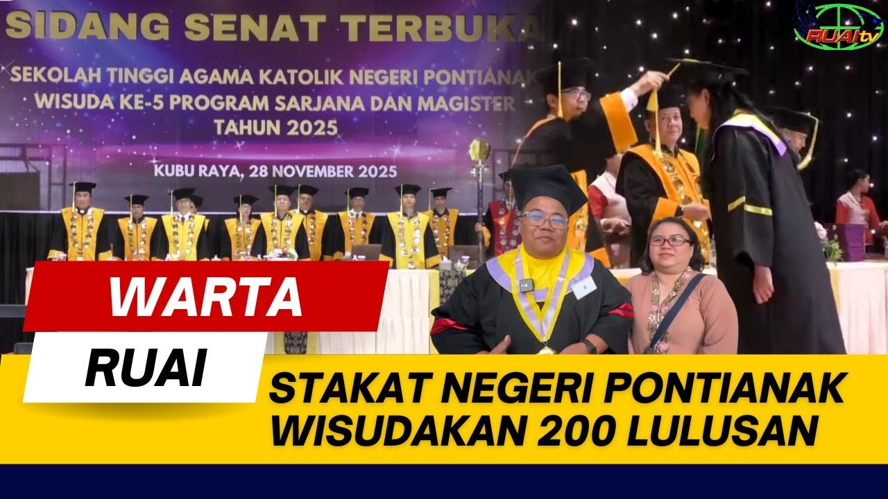 STAKAT NEGERI PONTIANAK WISUDAKAN 200 LULUSAN