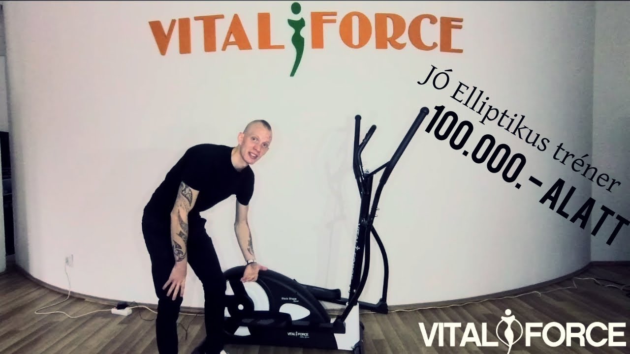 JÓ ergométeres Elliptikus Tréner 100.000.- ALATT! Vital-Force Black Shape