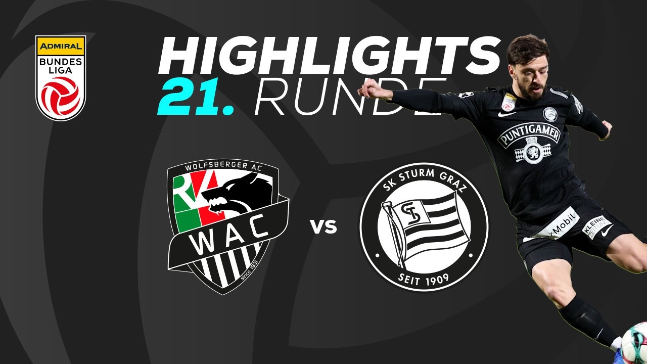 RZ Pellets WAC - SK Puntigamer Sturm Graz 21. Runde ADMIRAL Bundesliga 2025/26