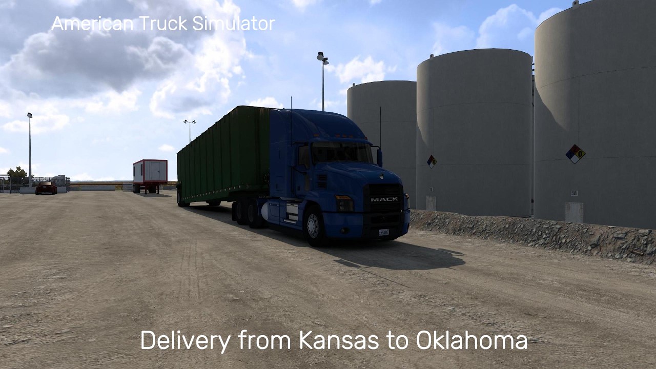 American Truck Simulator | Delivery from Kansas to Oklahoma | توصيل من كنساس الى اوكلاهوما