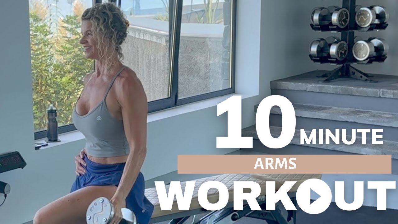 10 MINUTE SHOULDER WORKOUT for women over 50 with dumbbells | build muscle with me at home or gym.