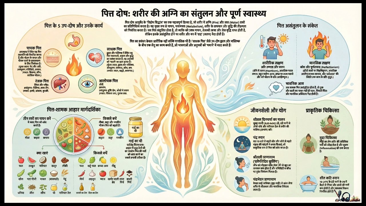 🔥 पित्त दोष क्या है? | Pitta Dosha in Ayurveda | लक्षण, कारण और संतुलन @MIRACLE-DIGITAL-GURU 