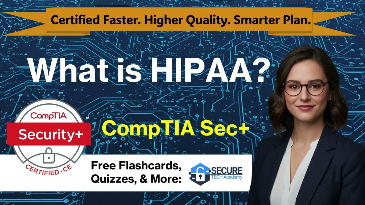 🩺 HIPAA Explained for Cybersecurity and Health Data Compliance | GRC Course 2 | CompTIA Security+