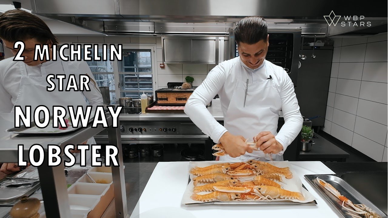 INCREDIBLE 2 * NORWAY LOBSTER with SEPIA & SPICES by Chef Guido Braeken at restaurant Julemont