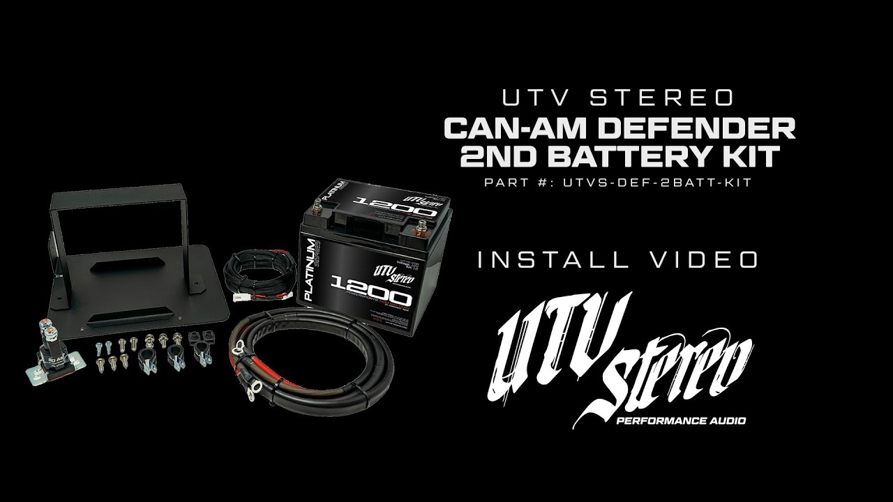 How to Install: UTV Stereo Can-Am® Defender 2nd Battery Kit