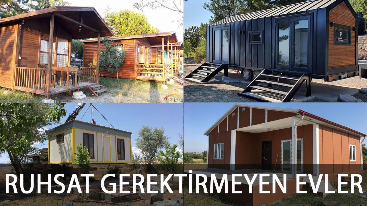 PREFABRİK, MOBİL EVLER RUHSAT GEREKTİRİR Mİ?