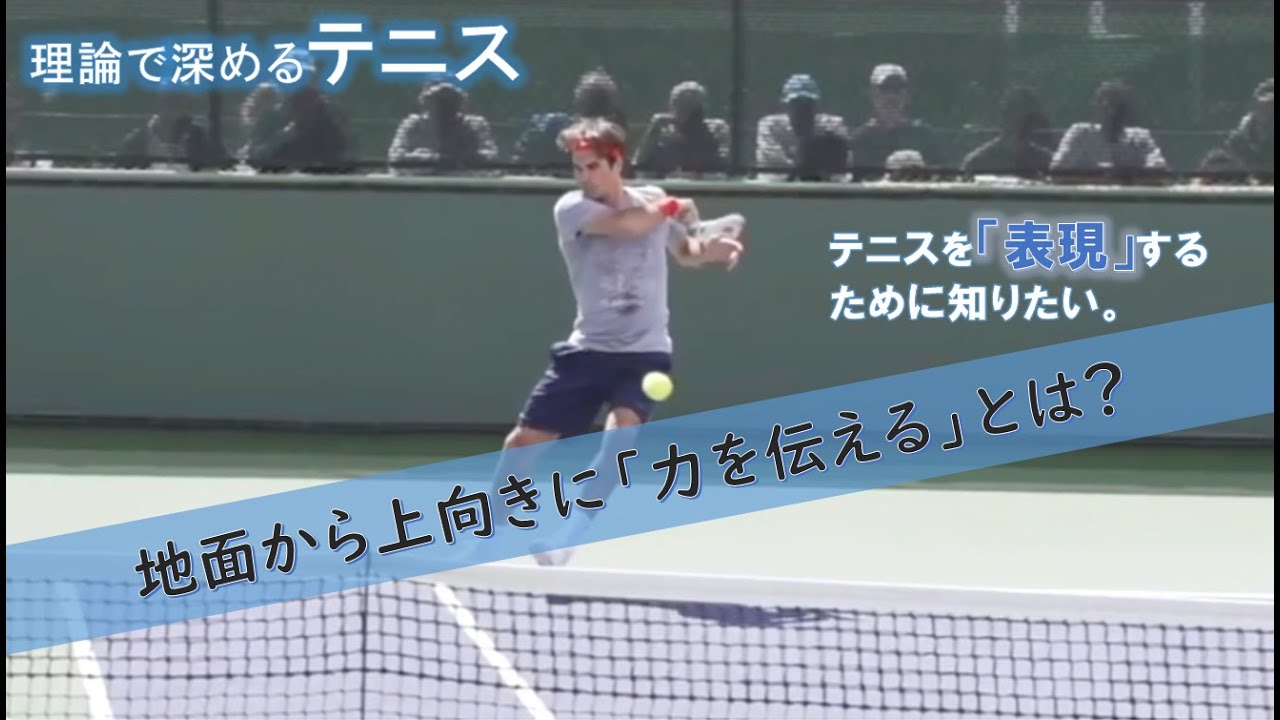 テニス：地面の蹴りで骨盤が回るメカニズム【目で観る、力の伝達！】