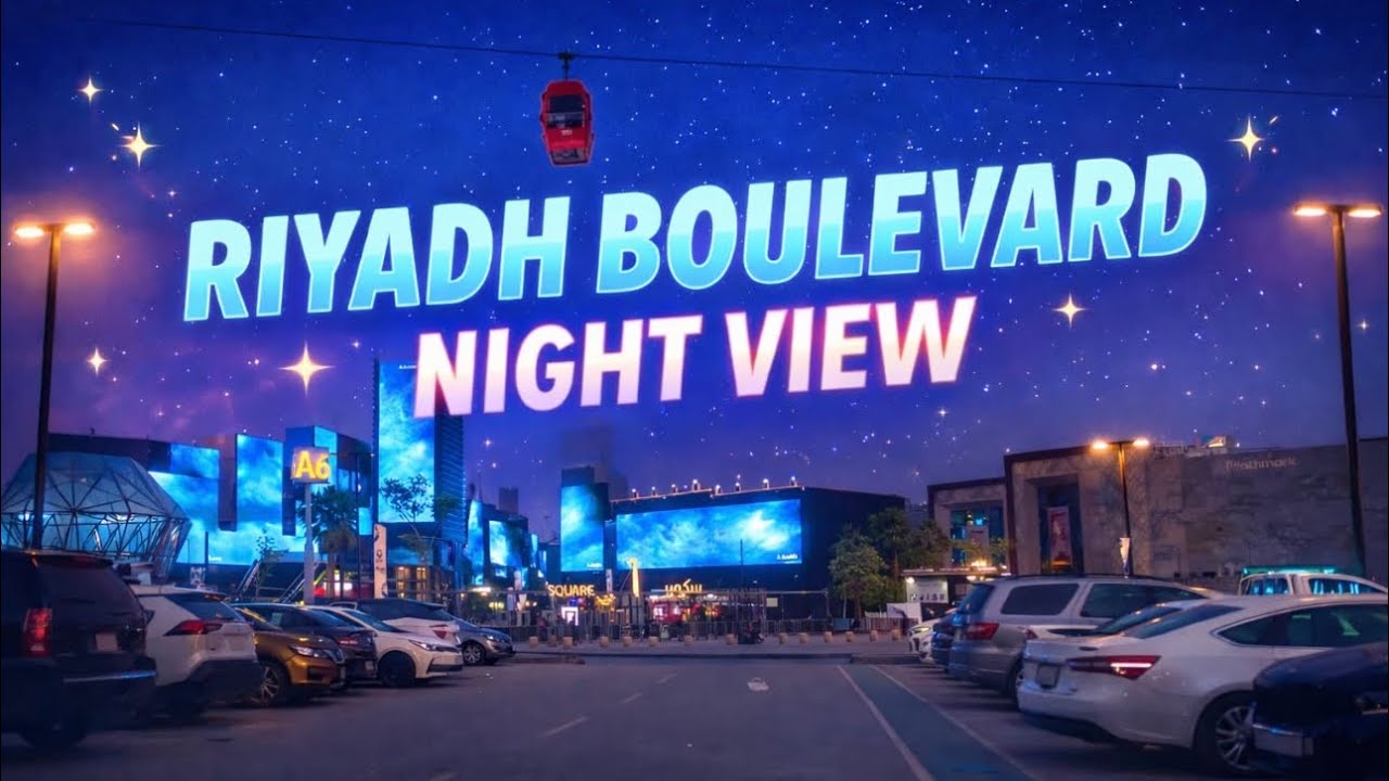 ✨ Boulevard Riyadh City Drive Magic Lights, Vibes & Stunning Views 🇸🇦