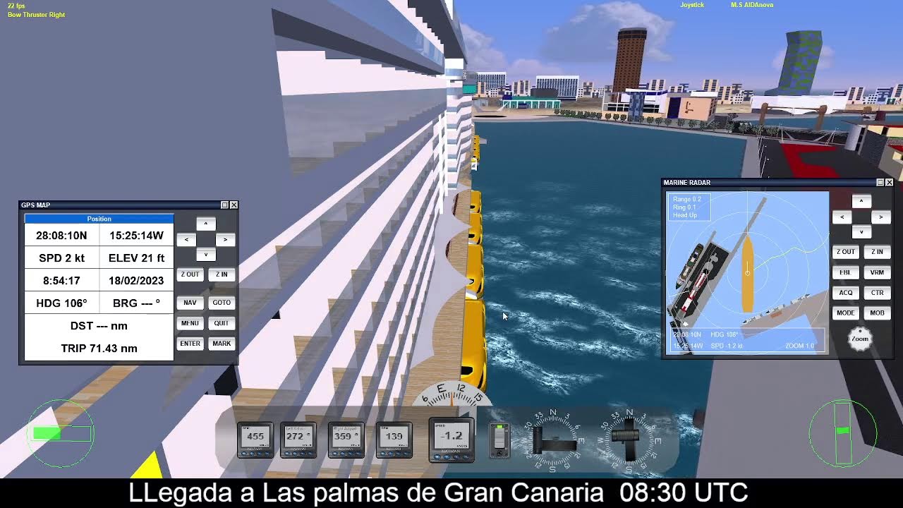 Vehicle simulator  . Aida Nova. S. C. de Tenerife-L.P. de G. Canaria ( en directo)