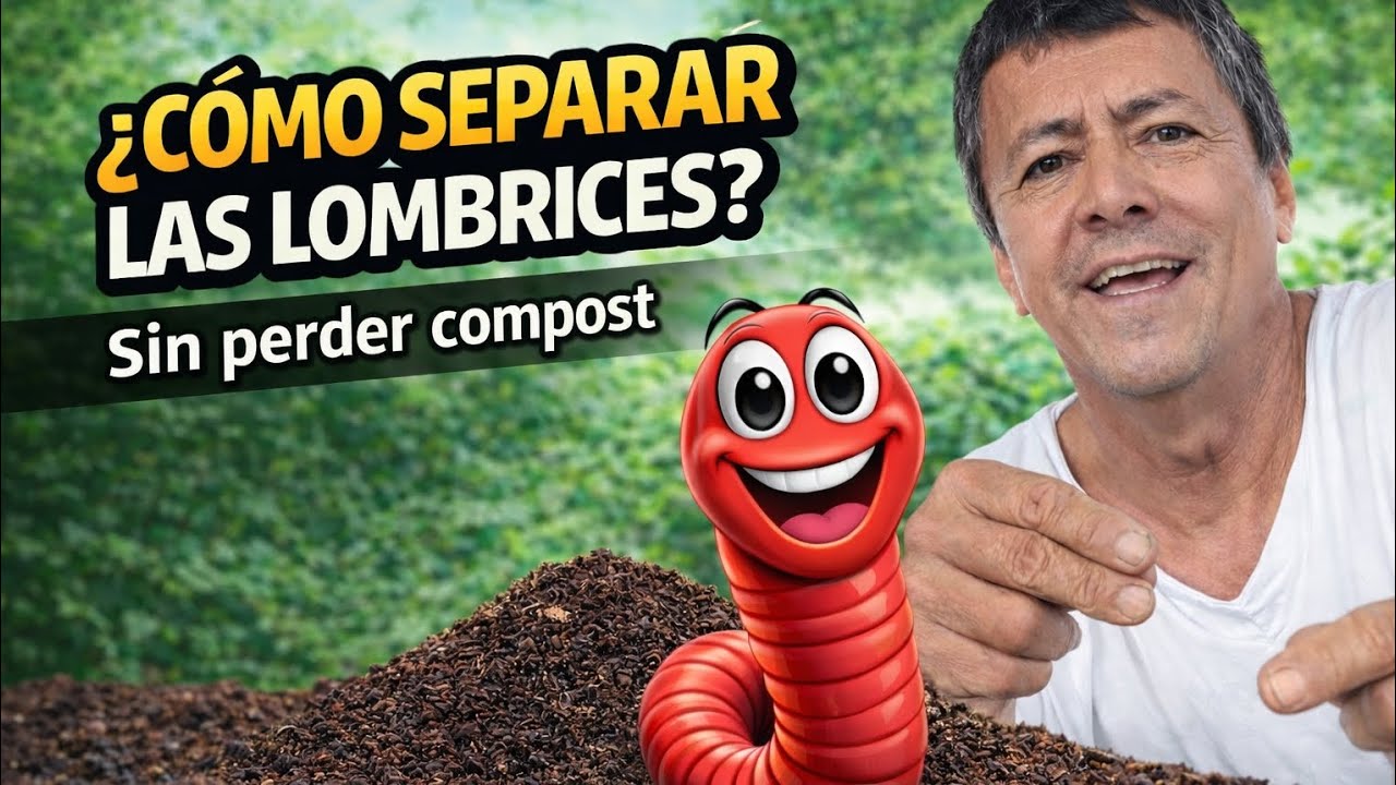 Cómo cosechar lombriCompost y separar las lombrices paso a paso | Método fácil. #lombricultura