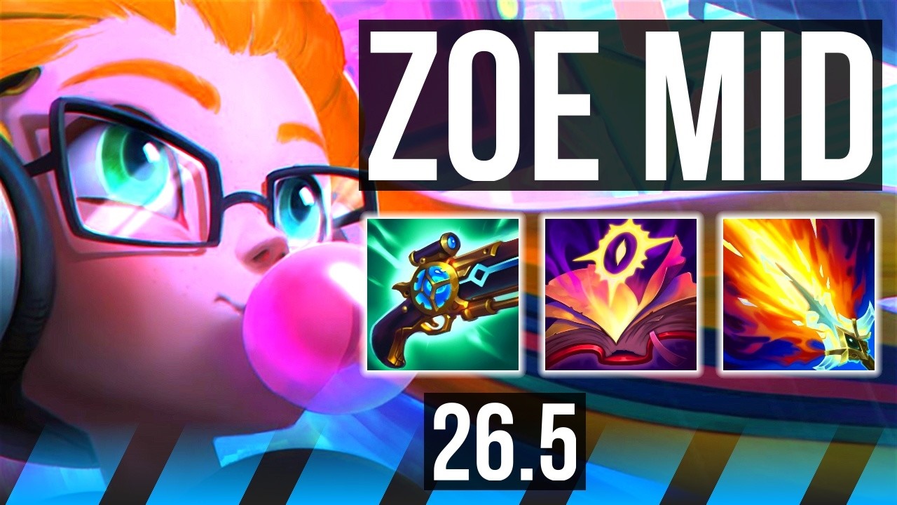 ZOE vs VIKTOR (MID) | Good KDA: 14/1/10 | KR Master | 26.5