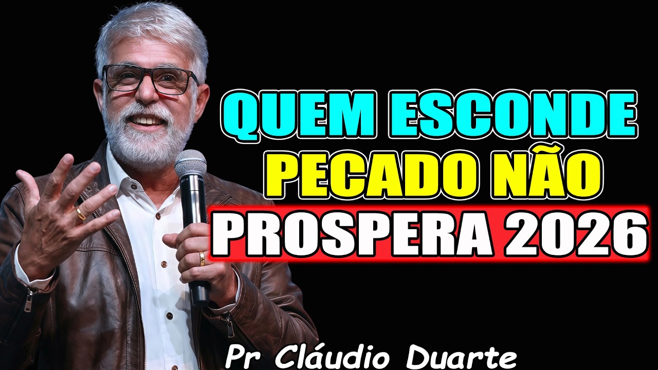Quem Esconde Pecado Não Prospera 2026 - Pr. Cláudio Duarte 2026