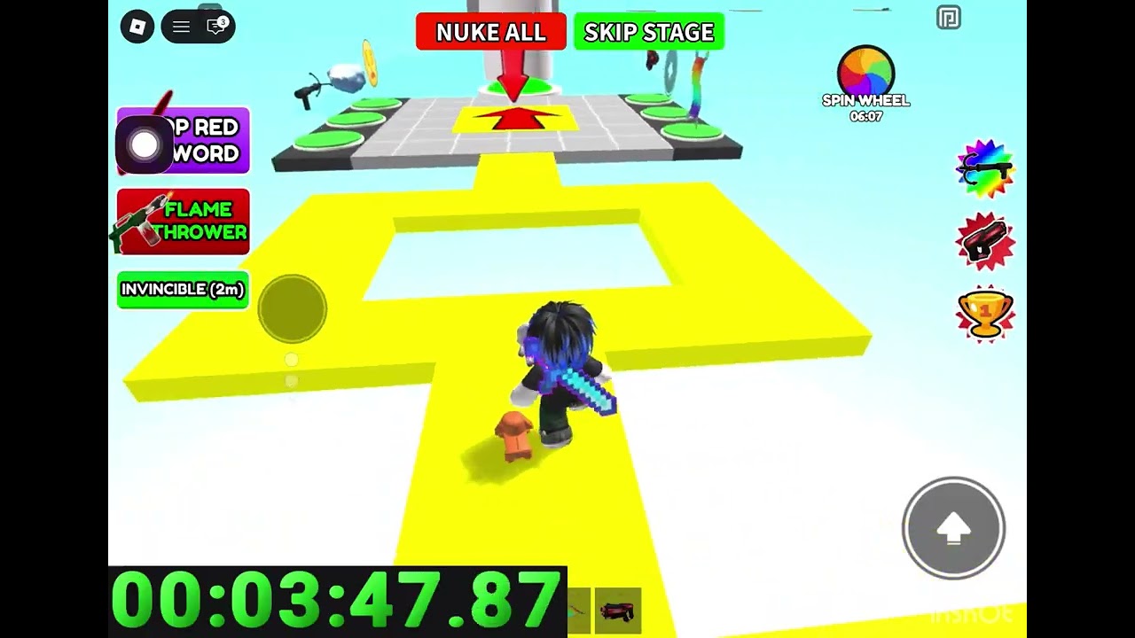 Roblox obby but I can’t jump speedrun