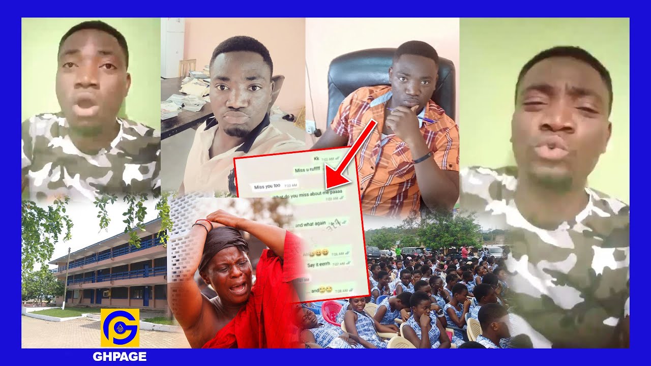 Her family want to k!ll me-Teacher of Benkum SHS criɛs after his sɛx tape & chat with student lɛαked