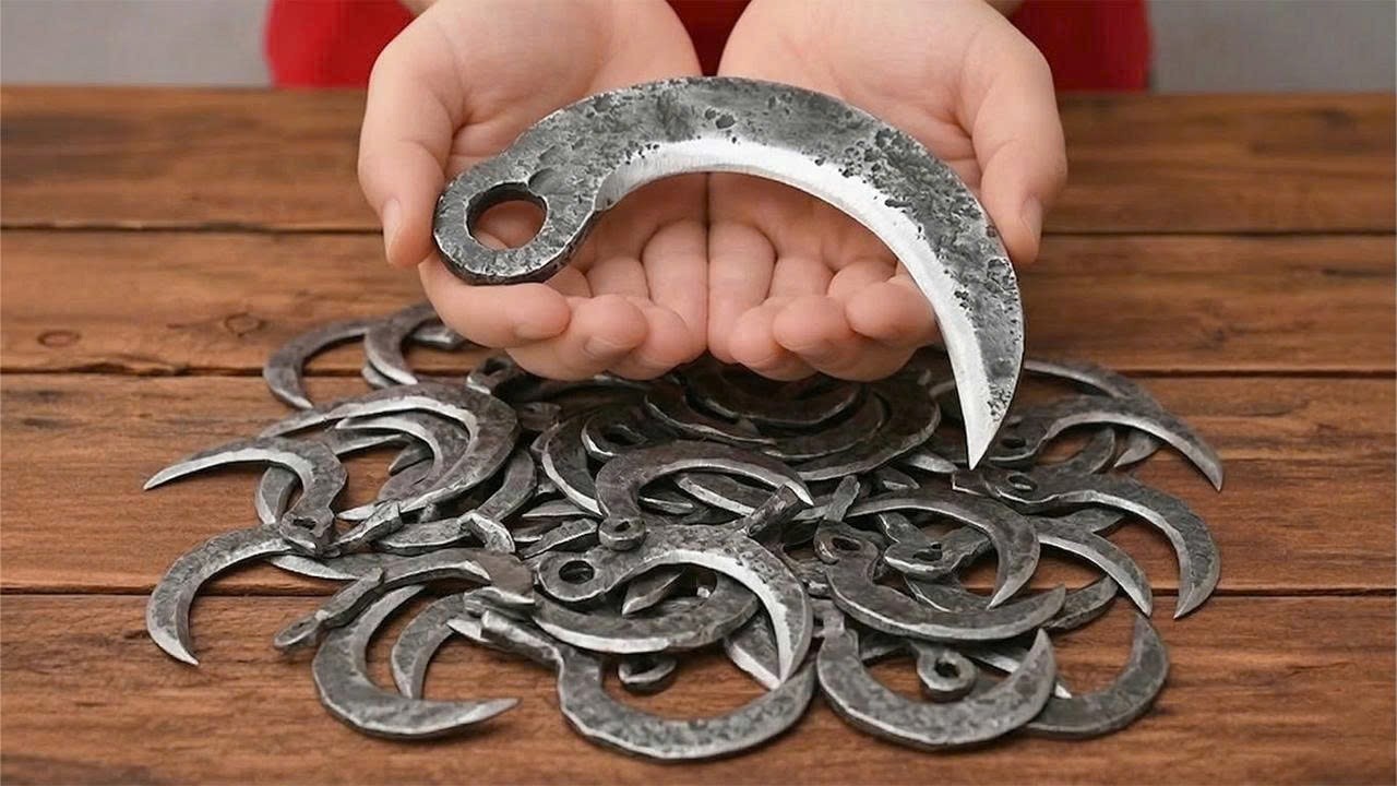 Не выбрасывайте старые лезвия серпа! Только 1% знает лучший способ заточить серп всего за 2 минуты!