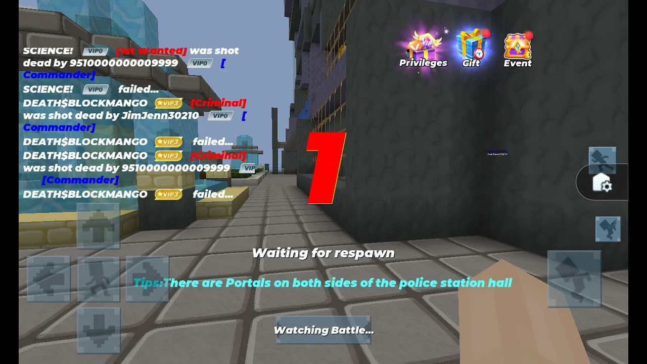 Farming cops in blockman go jailbreak first time