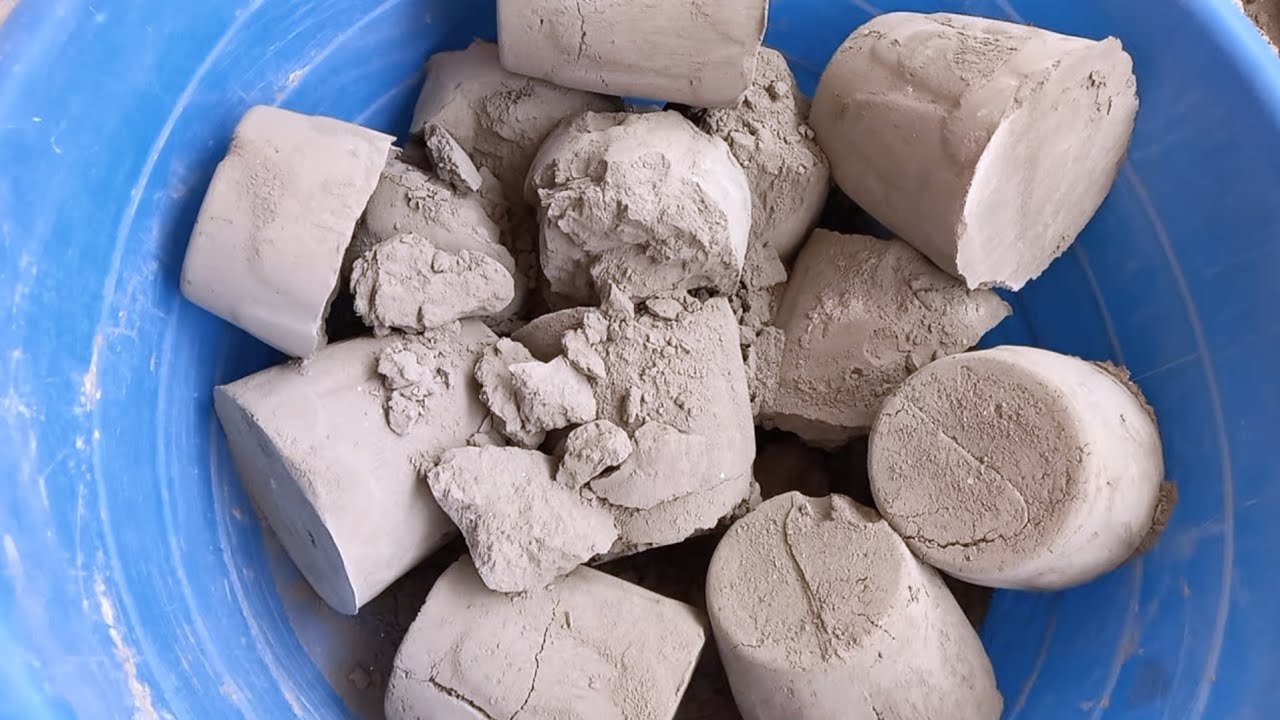 ASMR super dusty pure cement crumbling dry so satisfying asmr yummy silky cement asmr sand cement