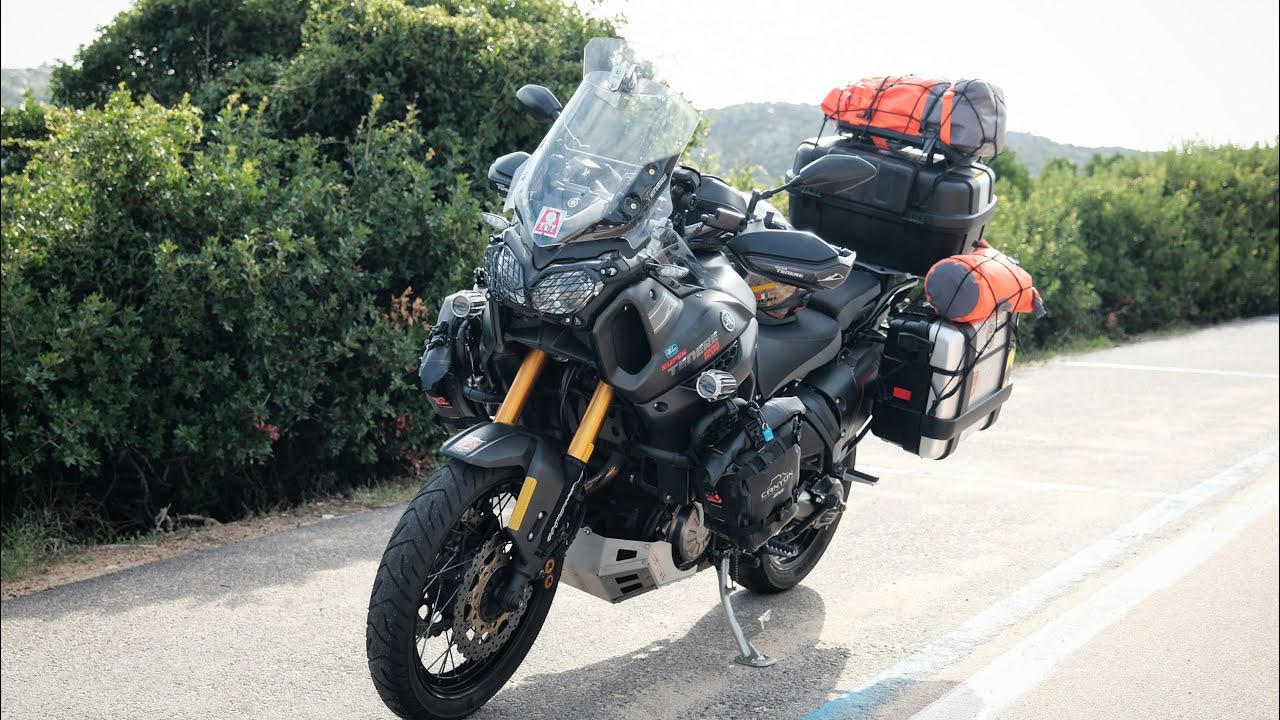 2022 Sardinia island moto touring yamaha supertenere 1200 / drone footage dji fujifilm gopro