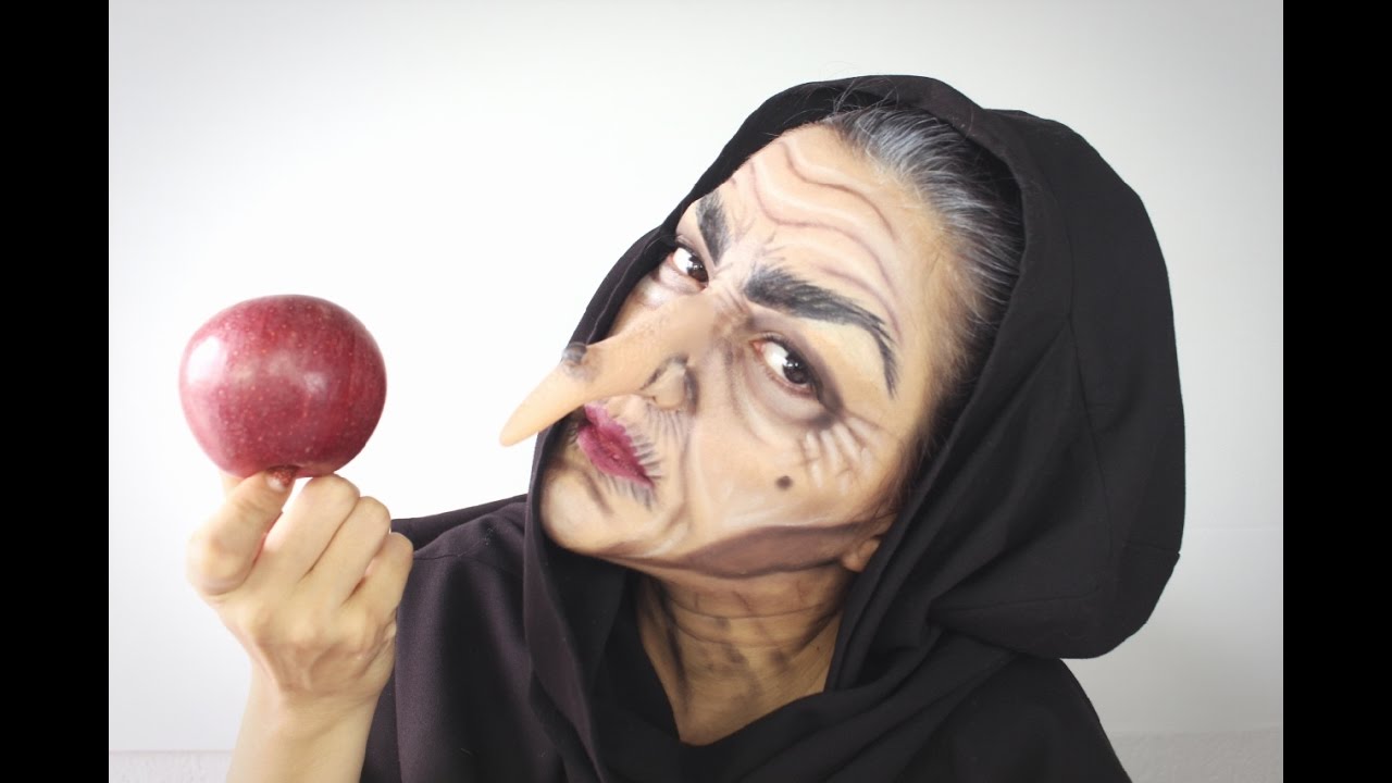 💀  TRUCCO STREGA BIANCANEVE DISNEY🍎 GRIMILDE HALLOWEEN MAKEUP TUTORIAL