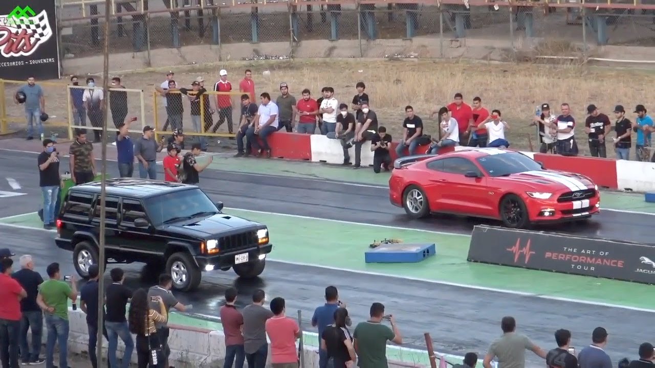 Cherokee Nitro vs Mustang 5.0 Nitro vs Cherokee Turbo | ARRANCONES AUTÓDROMO CULIACÁN | DRAG RACING