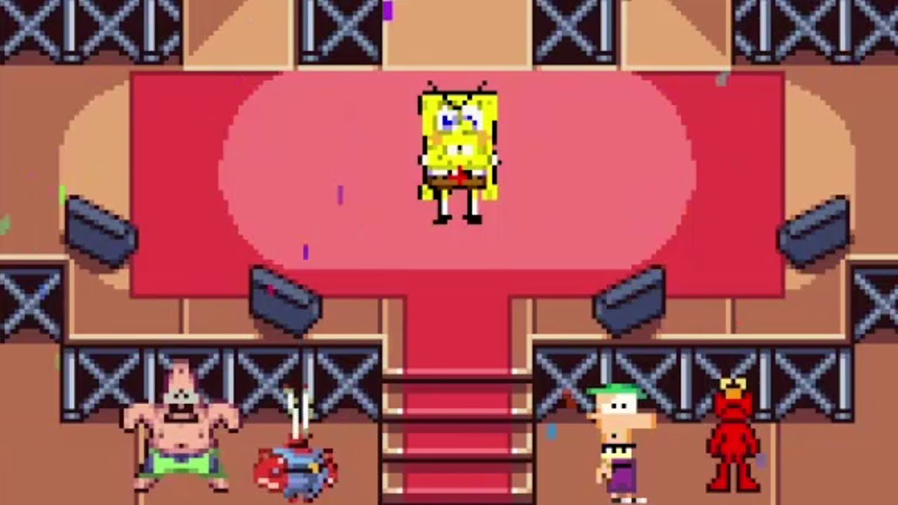 Power Bomberman: JimmySonic Edition W.I.P Preview - Gameplay as SpongeBob