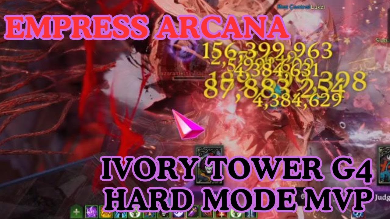 1st Week Ivory Tower Empress Arcana G4 Hard clear (without elixir MVP POV)