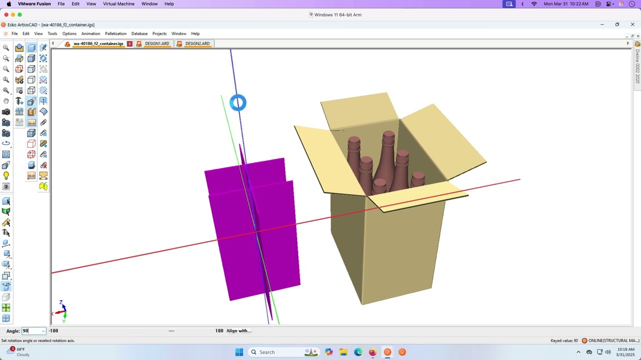 Create a corrugated wine box container in 10 minutes!