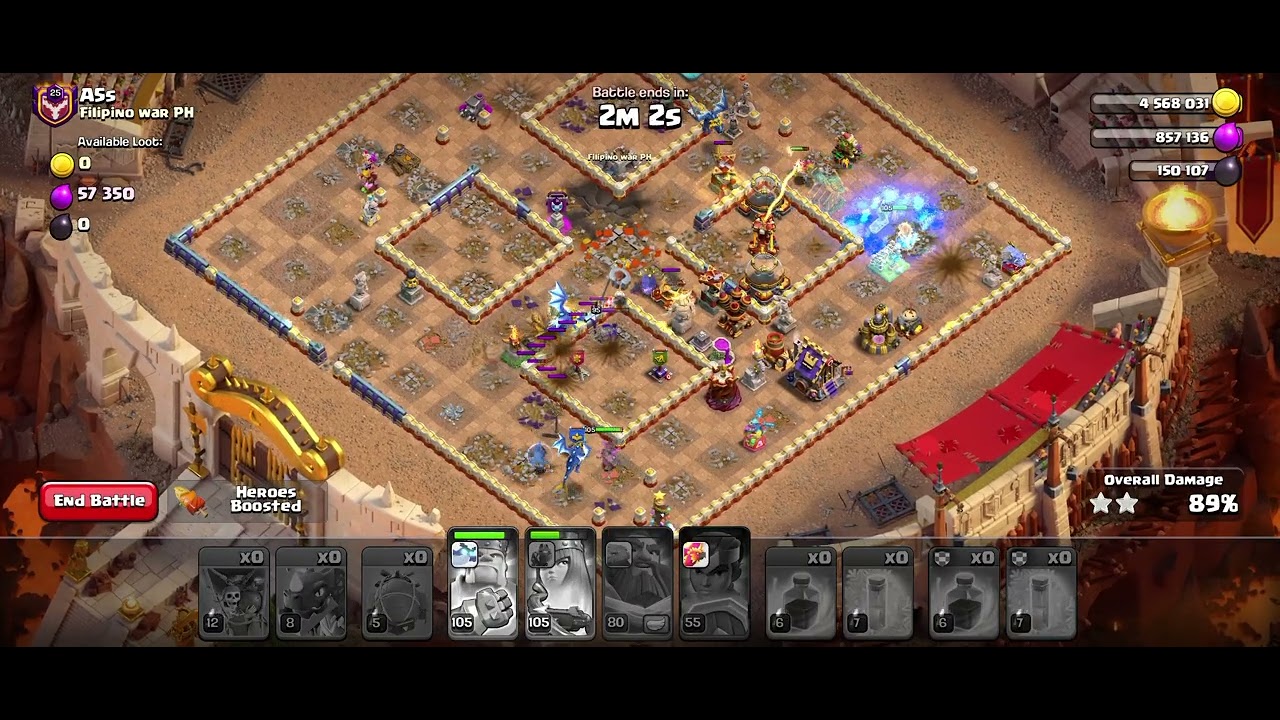 Clash of Clans একটি সুন্দরwar attack করা হলো🔥😳 3ster মারলাম দেখুন ভালো লাগবে@MrBeast 