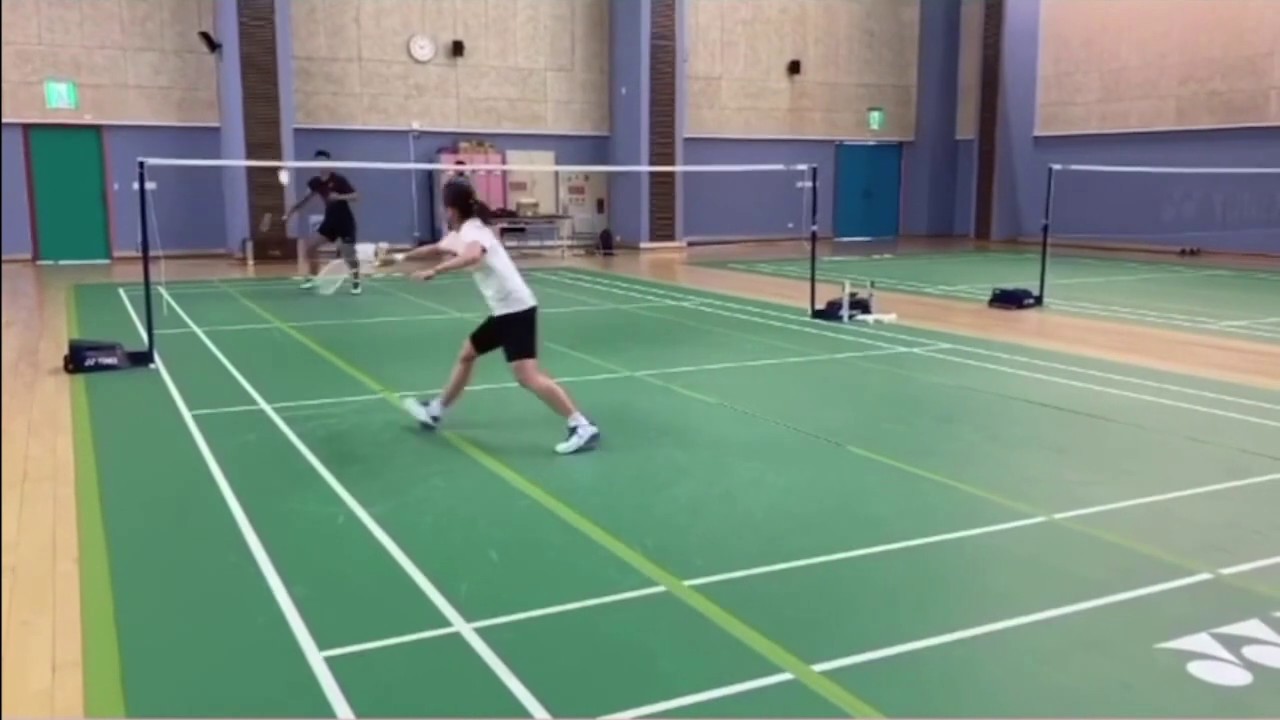 Tai Tzu Ying Training, Playing Men's Singles!