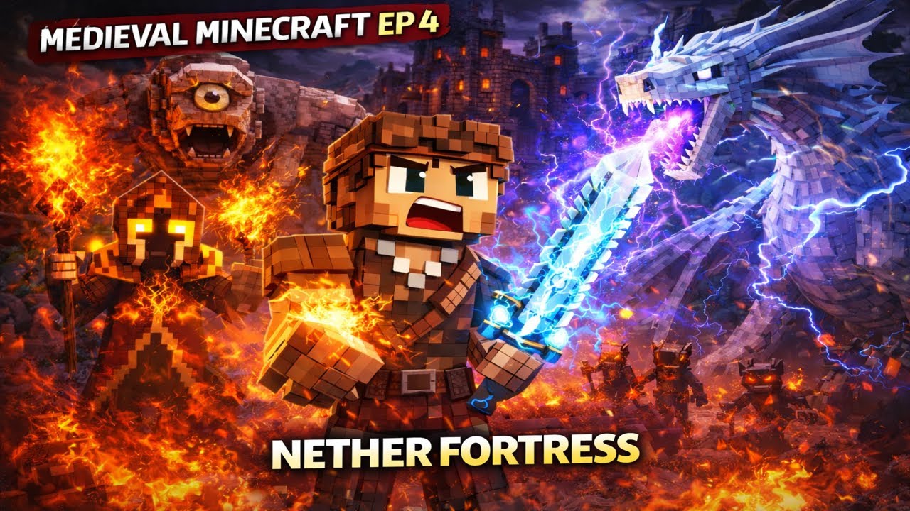 Lightning Dragon vs Me! Nether Chaos | EP 4