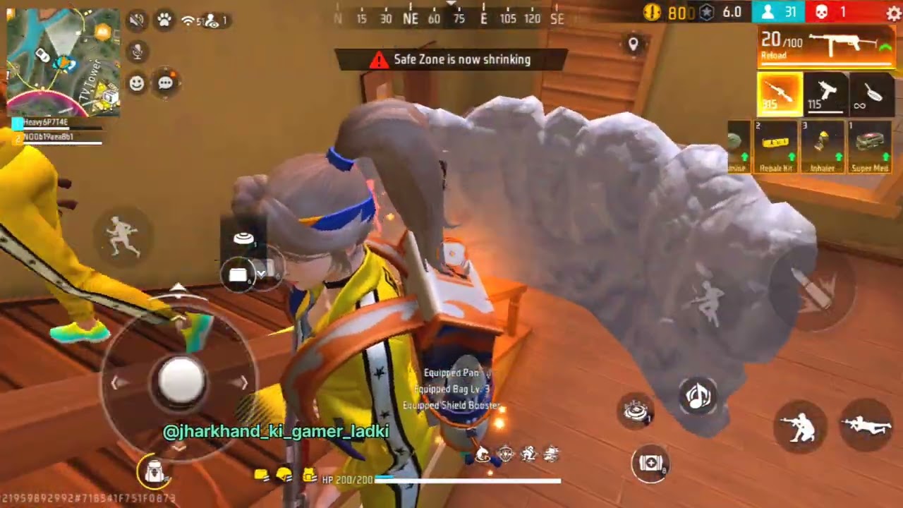 DUO POWER 👯🥷 TWO FRIENDS PLAYING FREE FIRE 🔥🔥 @Jharkhand_ki_gamer_kudi 