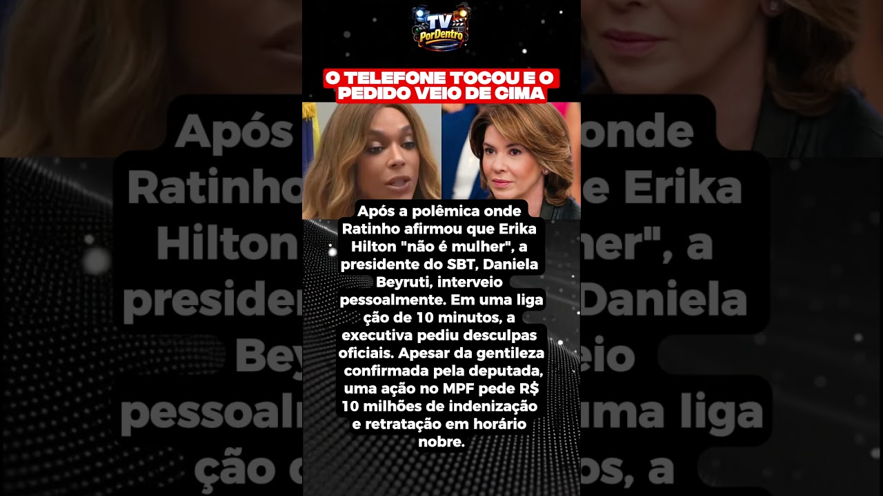 Daniela Beyruti liga &agrave;s pressas para Erika Hilton 😱📞