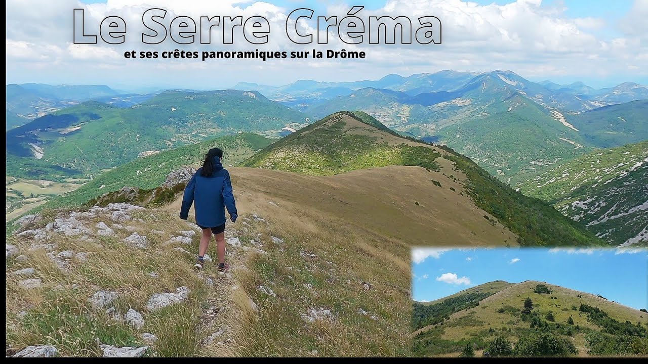 Le Serre Créma et ses crêtes panoramiques sur la Drôme