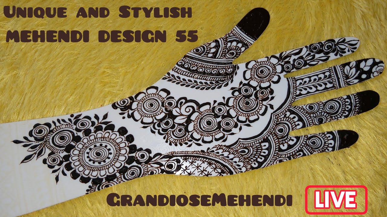 Unique and Stylish MEHENDI DESIGN 55