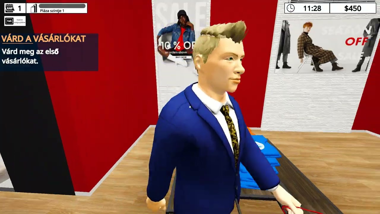 Mall Simulator Part 1 (PC)  - Full Game Walkthrough - No Commentary! HUN/MAGYAR