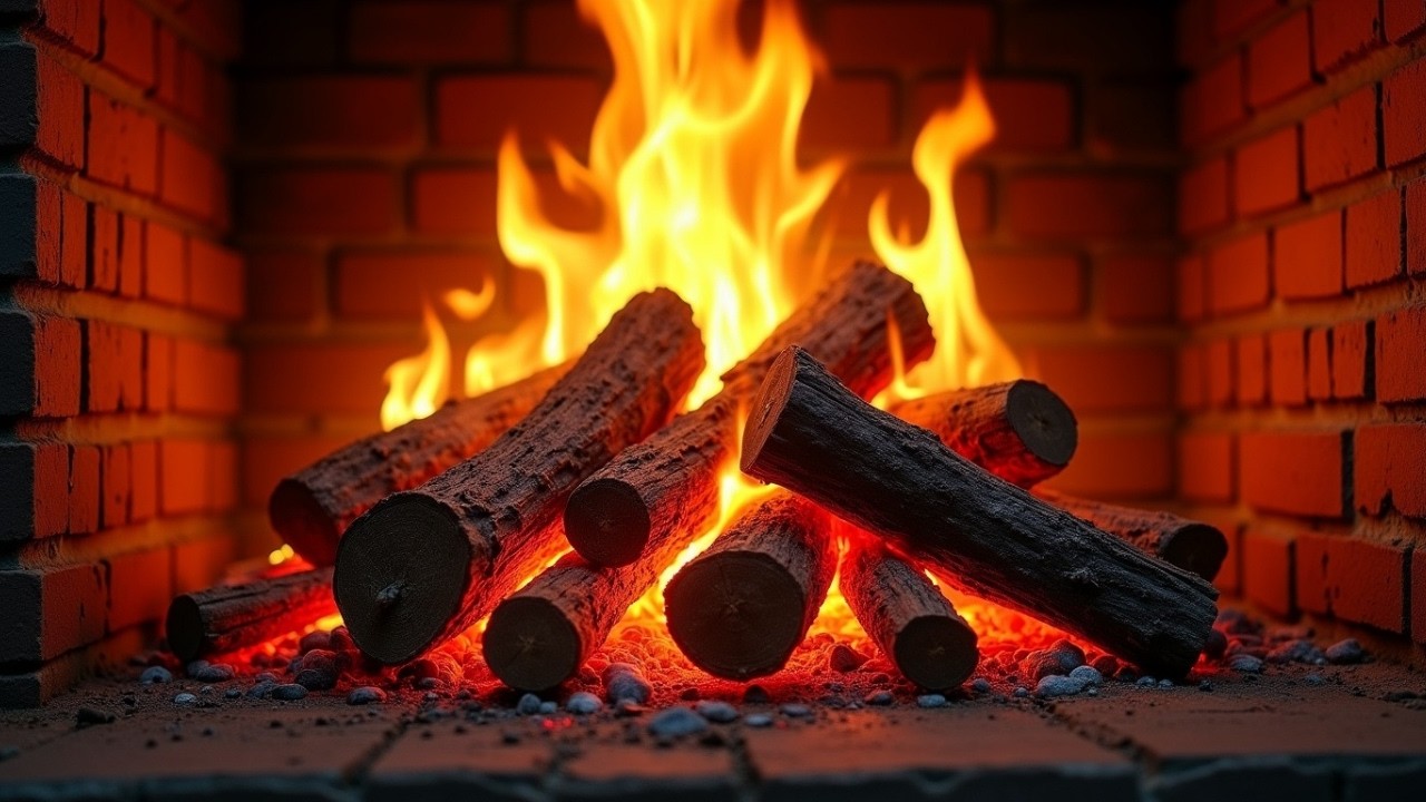🔥 Fireplace 4K UHD! Fireplace with Crackling Fire Sounds. Fireplace Ambience