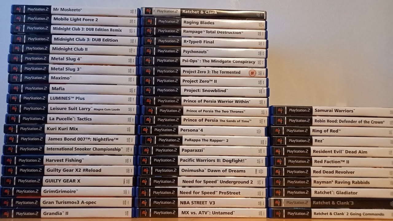 Huge PS2 collection (300+ games!): BACKLOG PART 2
