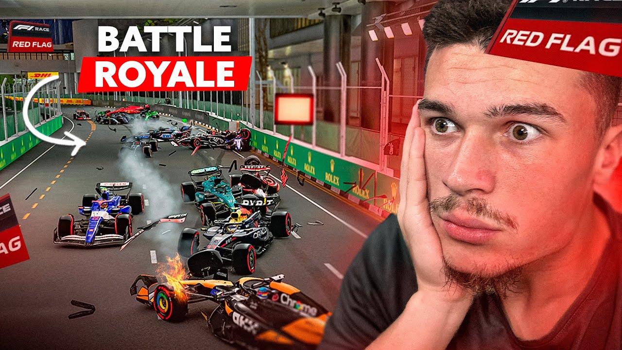BATTLE ROYALE A SINGAPOUR SUR F1 24 ! (OMG 😱😂)